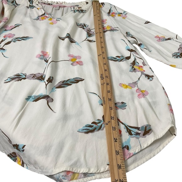 Joules Cream Relaxed Bib Collar Blouse - Picture 8 of 9